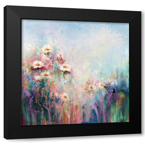 Spring Collection Black Modern Wood Framed Art Print with Double Matting by Hale, Karen