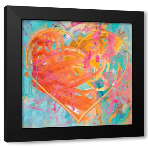 Gumdrop Summer Black Modern Wood Framed Art Print by Hastings, Porter