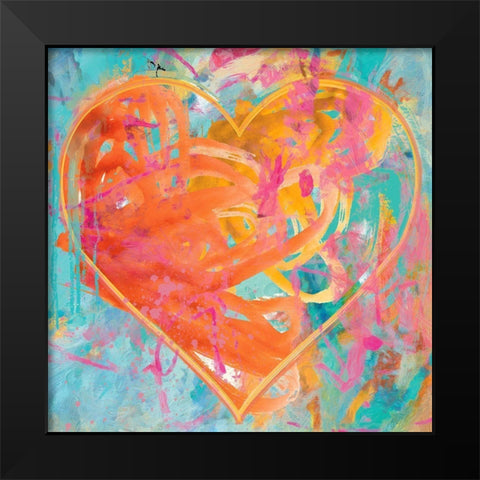 Gumdrop Summer Black Modern Wood Framed Art Print by Hastings, Porter