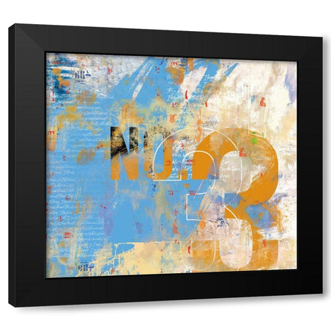Motherwell No. 3 Black Modern Wood Framed Art Print with Double Matting by Hastings, Porter
