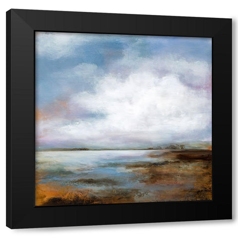 Take Comfort Black Modern Wood Framed Art Print with Double Matting by Hale, Karen