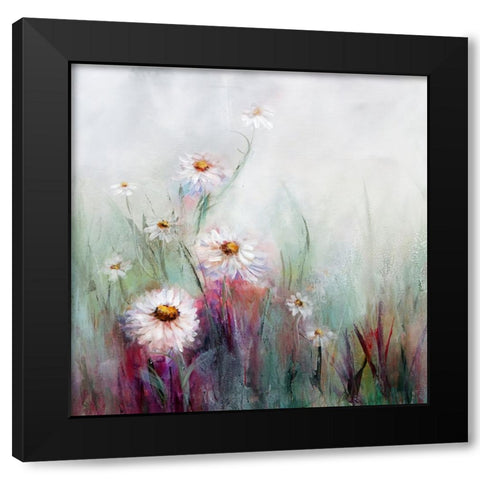 Wildflowers No. 1 Black Modern Wood Framed Art Print by Hale, Karen