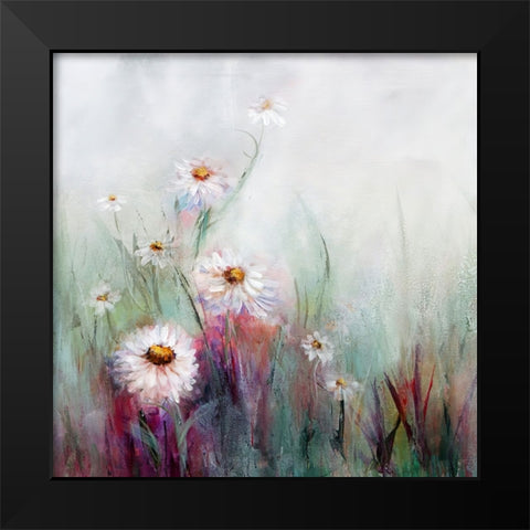 Wildflowers No. 1 Black Modern Wood Framed Art Print by Hale, Karen