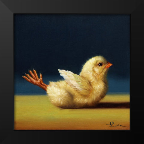 Yoga Chick Locust Black Modern Wood Framed Art Print by Heffernan, Lucia