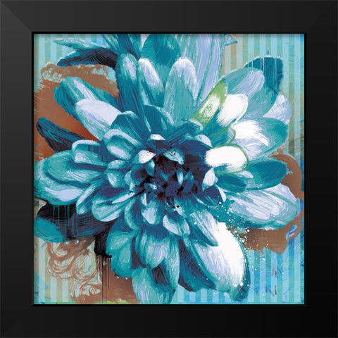 Boom Bloom No. 1 Black Modern Wood Framed Art Print by Hastings, Porter