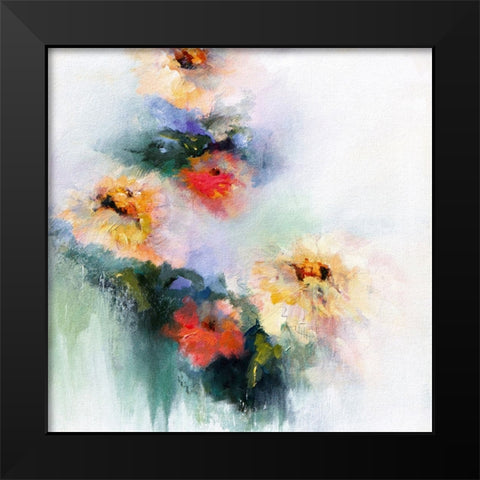 Unfolding Black Modern Wood Framed Art Print by Hale, Karen