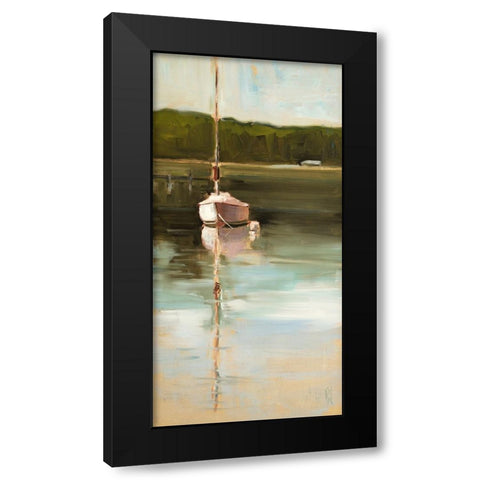 Calm Waters Black Modern Wood Framed Art Print with Double Matting by Hootnick, Sally