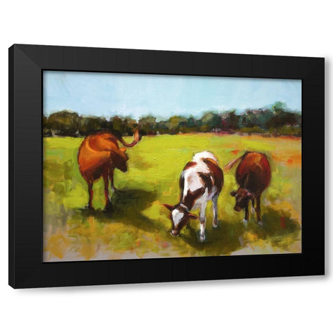 Hannah and Her Sisters Black Modern Wood Framed Art Print with Double Matting by Hootnick, Sally