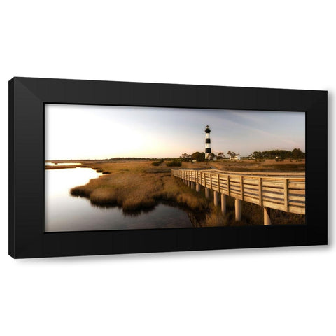 Bodie Panorama Black Modern Wood Framed Art Print with Double Matting by Head, Danny