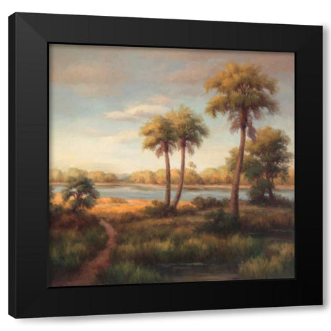 In the Tropics I Black Modern Wood Framed Art Print with Double Matting by Haibin