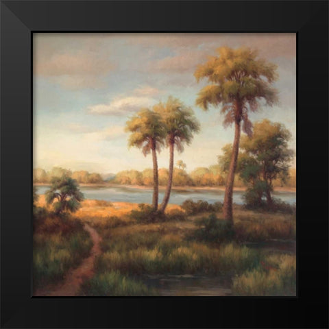 In the Tropics I Black Modern Wood Framed Art Print by Haibin