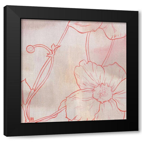 Anemone I Black Modern Wood Framed Art Print by Han, Stephanie
