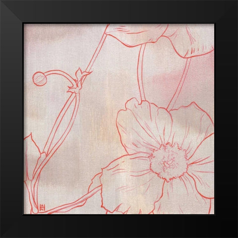 Anemone I Black Modern Wood Framed Art Print by Han, Stephanie