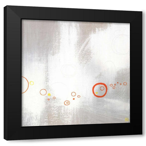 Asteroids I Black Modern Wood Framed Art Print by Han, Stephanie