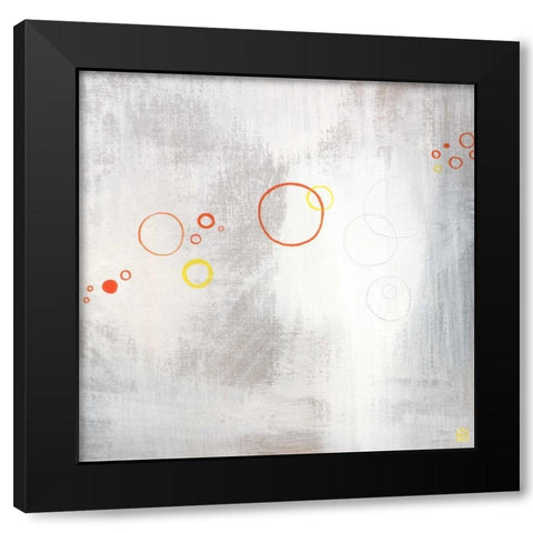 Asteroids II Black Modern Wood Framed Art Print by Han, Stephanie