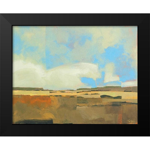 October Sky Black Modern Wood Framed Art Print by Hargreaves, Greg