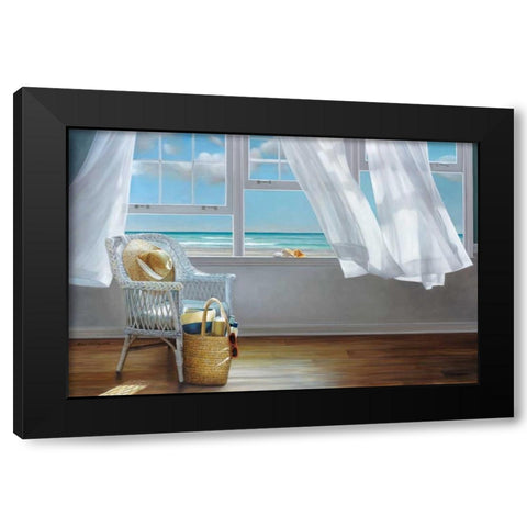 Sense Memory Black Modern Wood Framed Art Print with Double Matting by Hollingsworth, Karen