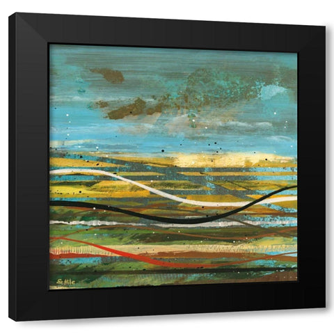 High Plains 3 Black Modern Wood Framed Art Print by Hile, Scott