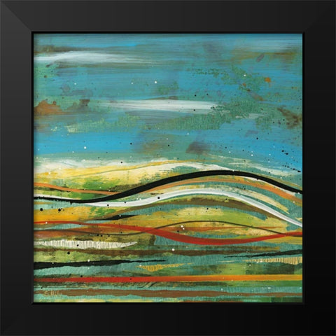 High Plains 4 Black Modern Wood Framed Art Print by Hile, Scott