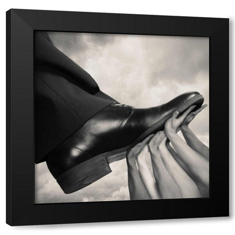 United Black Modern Wood Framed Art Print by Ingberg, Tommy