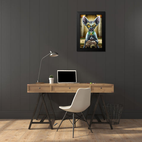 Babista Black Modern Wood Framed Art Print by Ivins, Nicholas