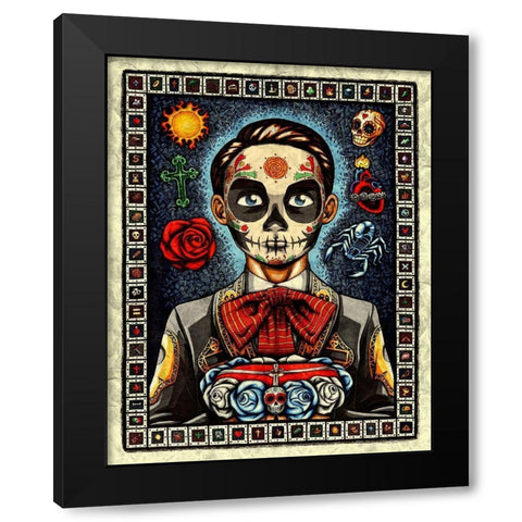 Muerto Black Modern Wood Framed Art Print with Double Matting by Ivins, Nicholas