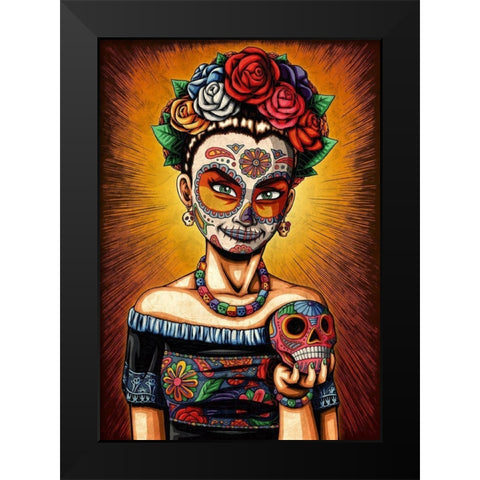 Rita Black Modern Wood Framed Art Print by Ivins, Nicholas