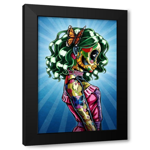 Annabelle Black Modern Wood Framed Art Print by Ivins, Nicholas