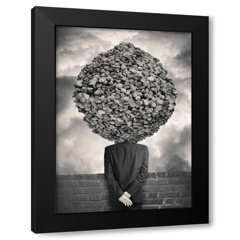Gather Black Modern Wood Framed Art Print with Double Matting by Ingberg, Tommy
