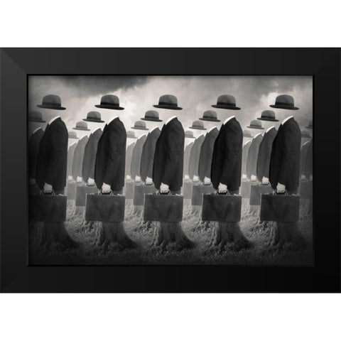 Army Black Modern Wood Framed Art Print by Ingberg, Tommy