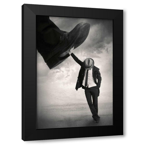 Still Standing Black Modern Wood Framed Art Print with Double Matting by Ingberg, Tommy