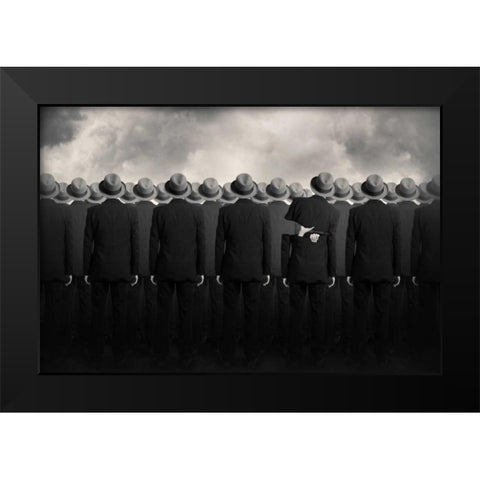 Shell Black Modern Wood Framed Art Print by Ingberg, Tommy
