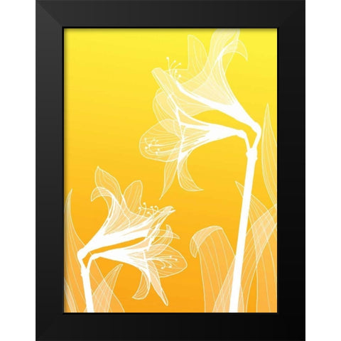 IN246_3 Black Modern Wood Framed Art Print by GraphINC Studio