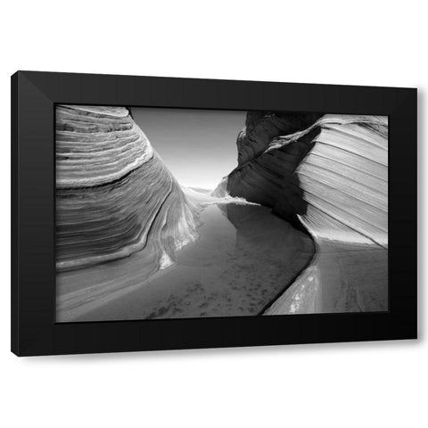 Sandstone Formation Black Modern Wood Framed Art Print with Double Matting by PhotoINC Studio