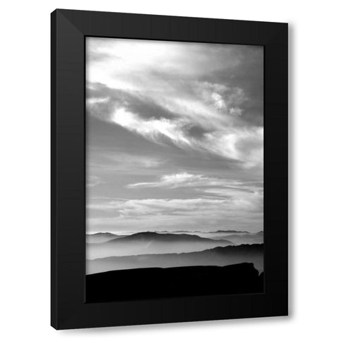 Black and White Sky Black Modern Wood Framed Art Print with Double Matting by PhotoINC Studio