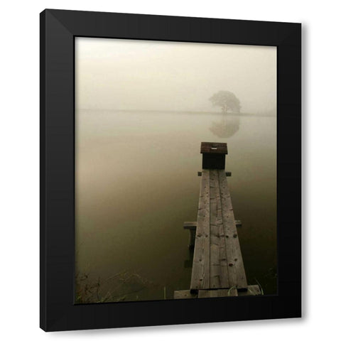 Dock 4 Black Modern Wood Framed Art Print with Double Matting by PhotoINC Studio