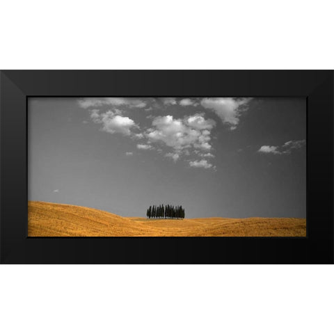 Toscana Landscape Black Modern Wood Framed Art Print by PhotoINC Studio