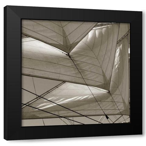 Sails Black Modern Wood Framed Art Print by PhotoINC Studio