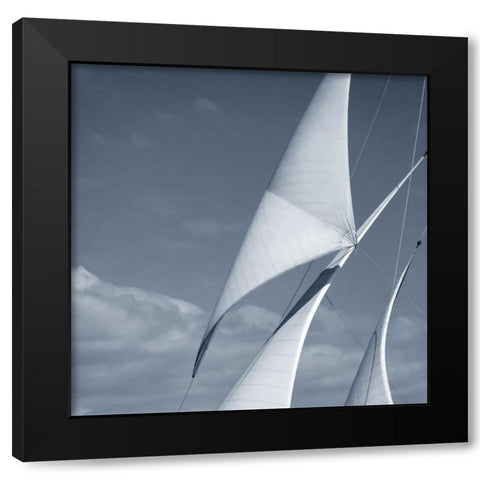 Sails Black Modern Wood Framed Art Print by PhotoINC Studio