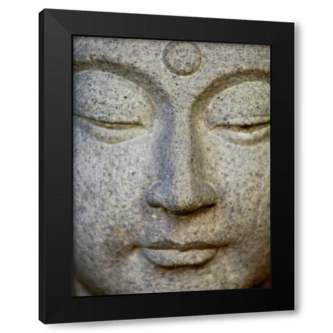 Buddha Black Modern Wood Framed Art Print with Double Matting by PhotoINC Studio