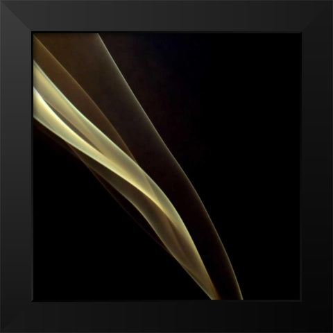 Smoke Black Modern Wood Framed Art Print by PhotoINC Studio