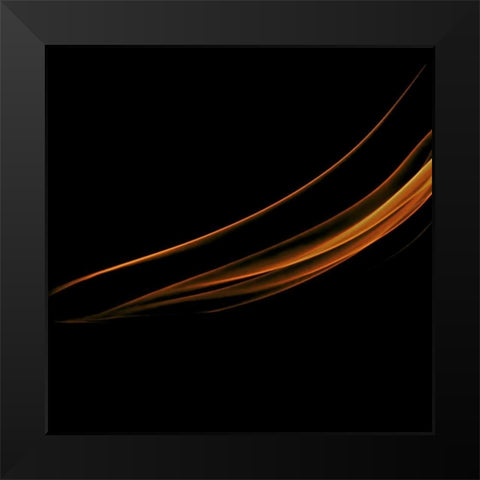 Smoke Black Modern Wood Framed Art Print by PhotoINC Studio