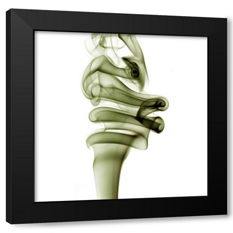 Smoke Black Modern Wood Framed Art Print by PhotoINC Studio