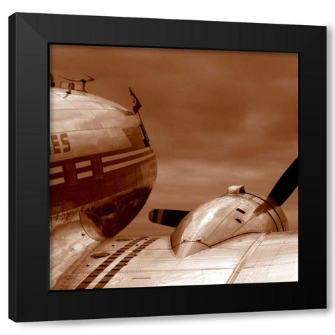 Aviation 1 Black Modern Wood Framed Art Print by PhotoINC Studio