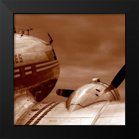 Aviation 1 Black Modern Wood Framed Art Print by PhotoINC Studio