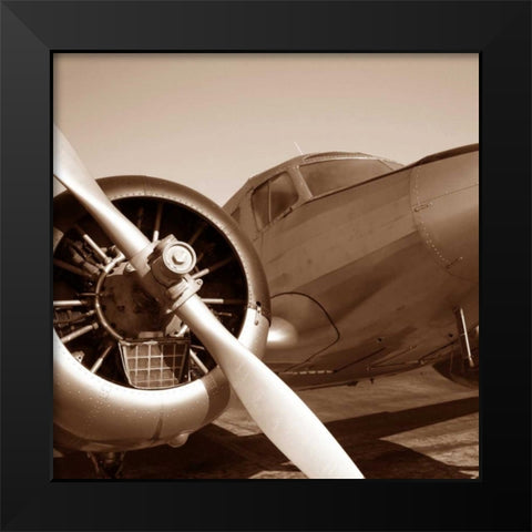 Aviation 3 Black Modern Wood Framed Art Print by PhotoINC Studio