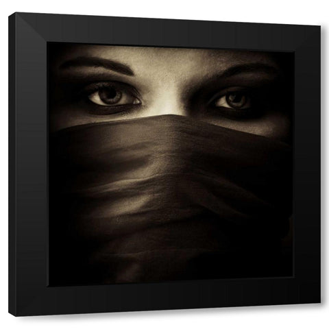 Covered Black Modern Wood Framed Art Print with Double Matting by PhotoINC Studio