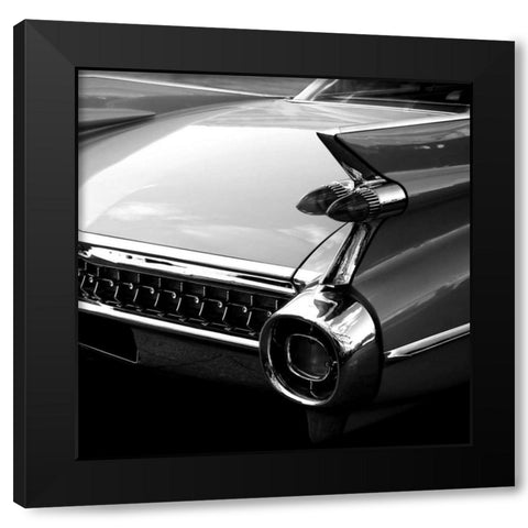 Vintage Car Black Modern Wood Framed Art Print with Double Matting by PhotoINC Studio