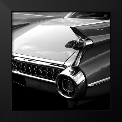 Vintage Car Black Modern Wood Framed Art Print by PhotoINC Studio
