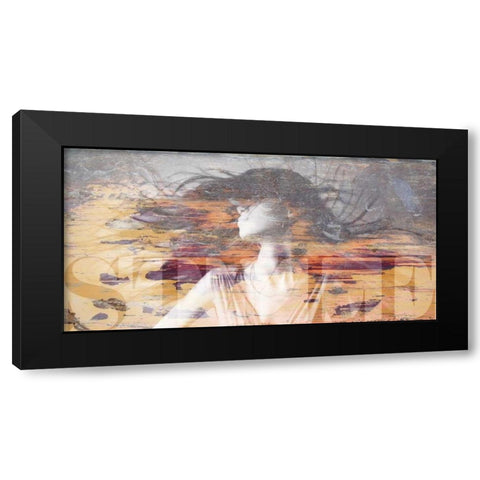 Girl Style Black Modern Wood Framed Art Print with Double Matting by GraphINC
